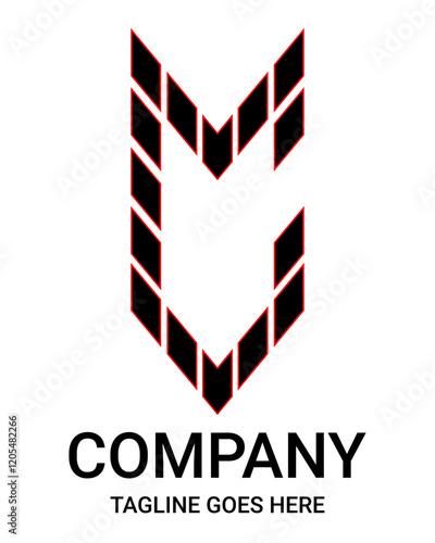 Capital "C" letter logo design. Pro, sport, minimalist, gamer logo design. Suitable for t-shirts and so on.