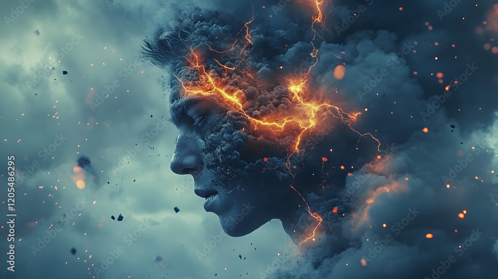 Stormy Chaos Reflecting Inner Anger Stormy Chaos Reflecting Inner Anger