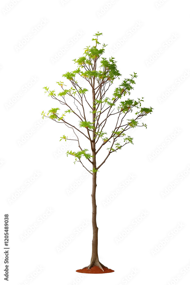 Fototapeta premium Single Tree isolated on white background