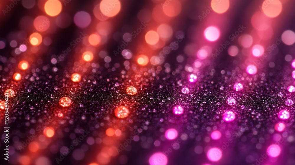 Abstract Sparkling Pink and Orange Bokeh Background Abstract Sparkling Pink and Orange Bokeh Background