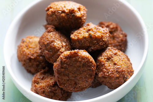 Obraz na płótnie bowl of falafel w salonie