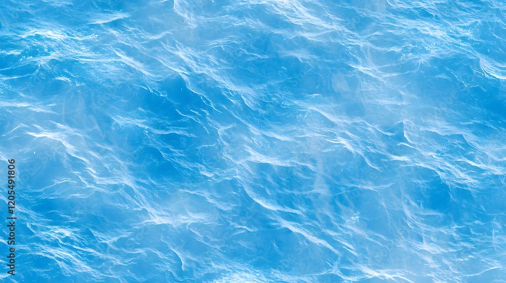 Ocean waves, ocean blue water landscape, aerial view Ocean waves, ocean blue water landscape, aerial view