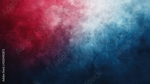 Abstract Red - Blue Background with Dark Grainy Texture, Smoke, Sky Blue, Maroon for the Battle of Fighters' Announcement