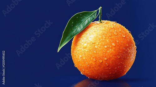 help create an image like this of a full orange on a deep blue background. Orange also has a number of stickers stuck to it --ar 16:9 --stylize 300 --v 6.1 Job ID: 3661ed1e-f148-4fc6-aa95-ea8b9013348c photo