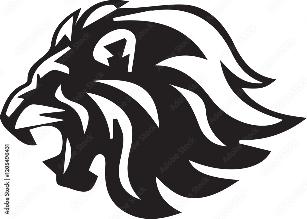 Naklejka premium Lion vector design