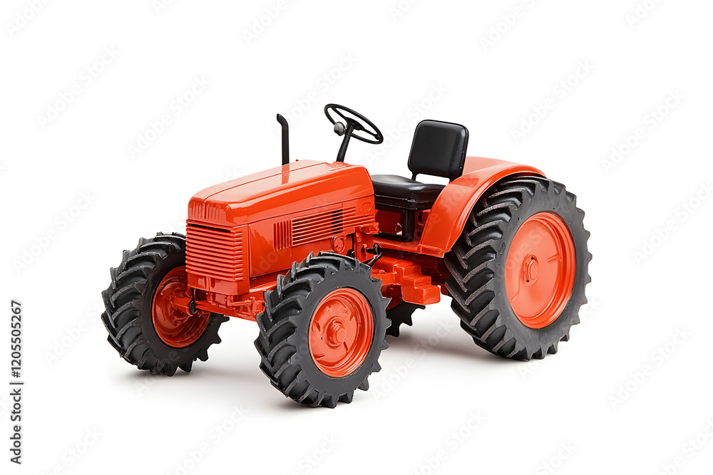 Big agricultural tractor isolated on a white background Big agricultural tractor isolated on a white background