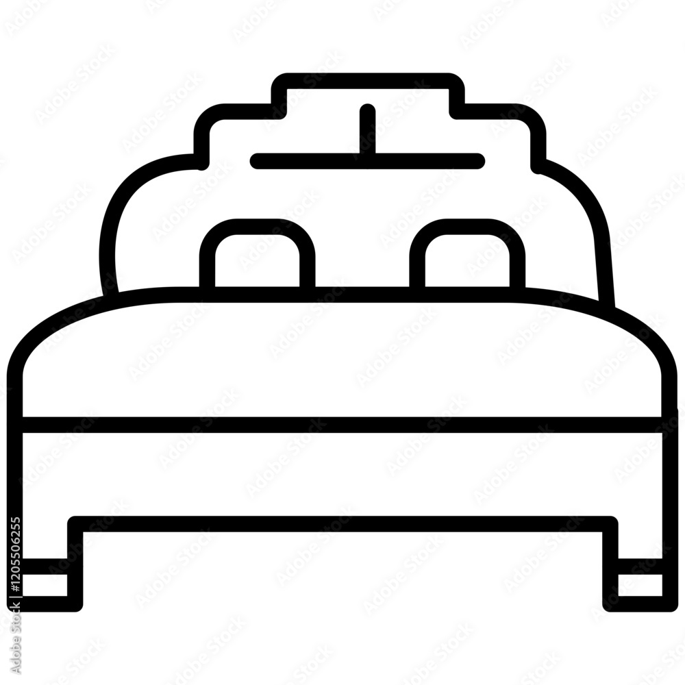 Bed Line Icon Style Bed Line Icon Style