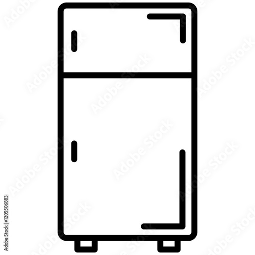 Fridge Line Icon Style