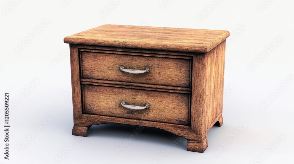 Wooden dresser with two drawers designed for versatile storage solutions in home settings Wooden dresser with two drawers designed for versatile storage solutions in home settings