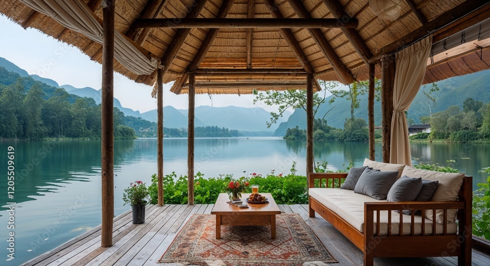 Small bungalow with a view of the tranquil lake Small bungalow with a view of the tranquil lake