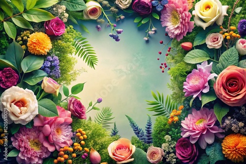 Animated Floral Frame: Botanical Wedding Invitation Video Template