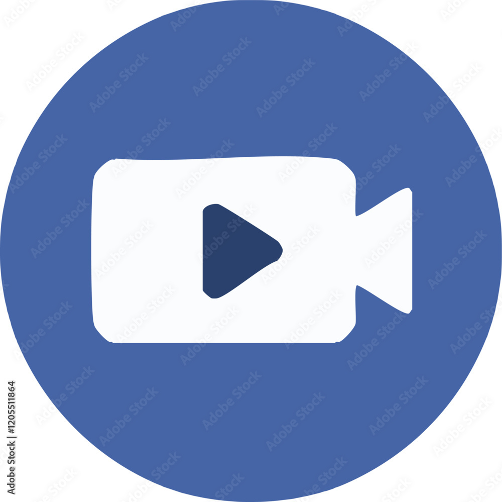 Film & VideoVideo call icon with long shadow. Social media camera button vector Film & VideoVideo call icon with long shadow. Social media camera button vector