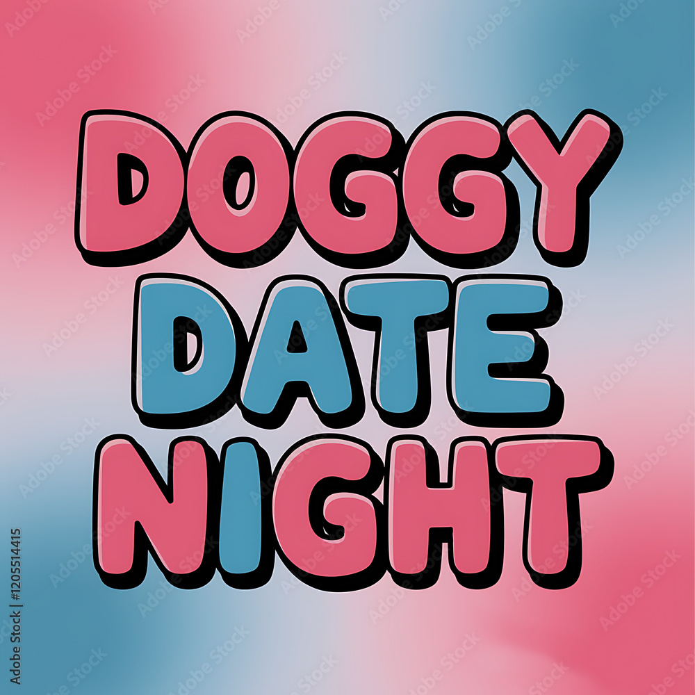 Fototapeta premium doggy date night