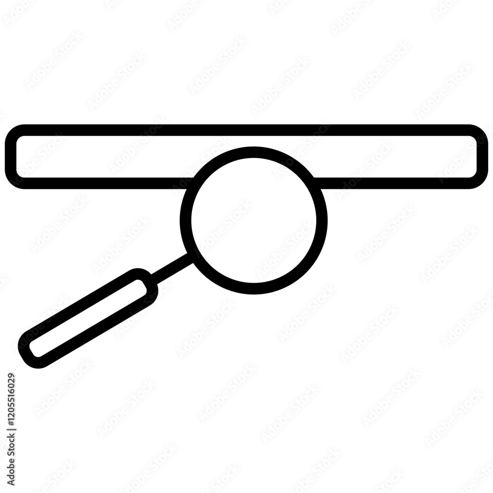 Search Bar Line Icon Style Search Bar Line Icon Style