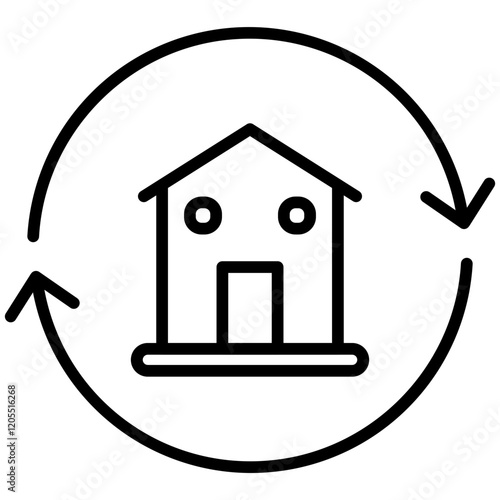 Refinance Line Icon Style