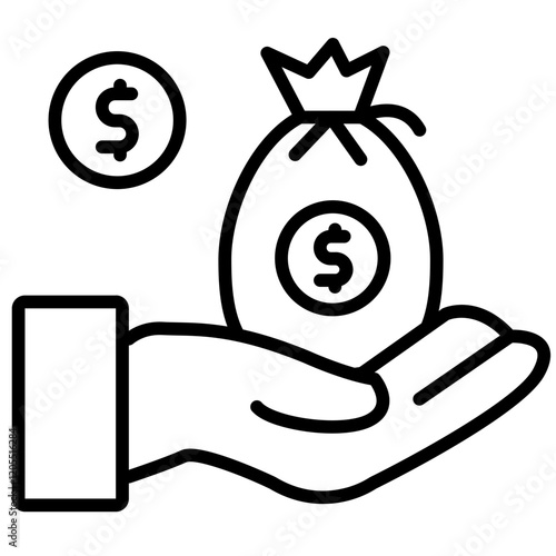 Loan Line Icon Style
