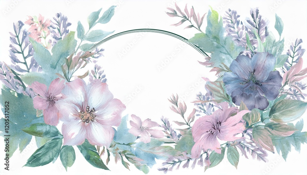 creative beautiful flowers frame isolated on a white background creative beautiful flowers frame isolated on a white background