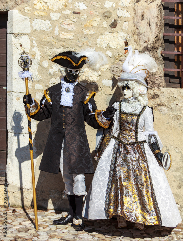 Disguised Couple - Annecy Venetian Carnival 2014 Disguised Couple - Annecy Venetian Carnival 2014