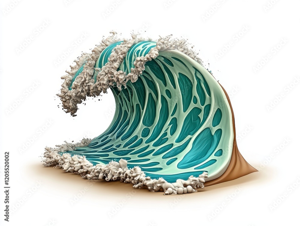 A vibrant, stylized wave crashing, showcasing dynamic movement and intricate details in shades of blue and white. A vibrant, stylized wave crashing, showcasing dynamic movement and intricate details in shades of blue and white.