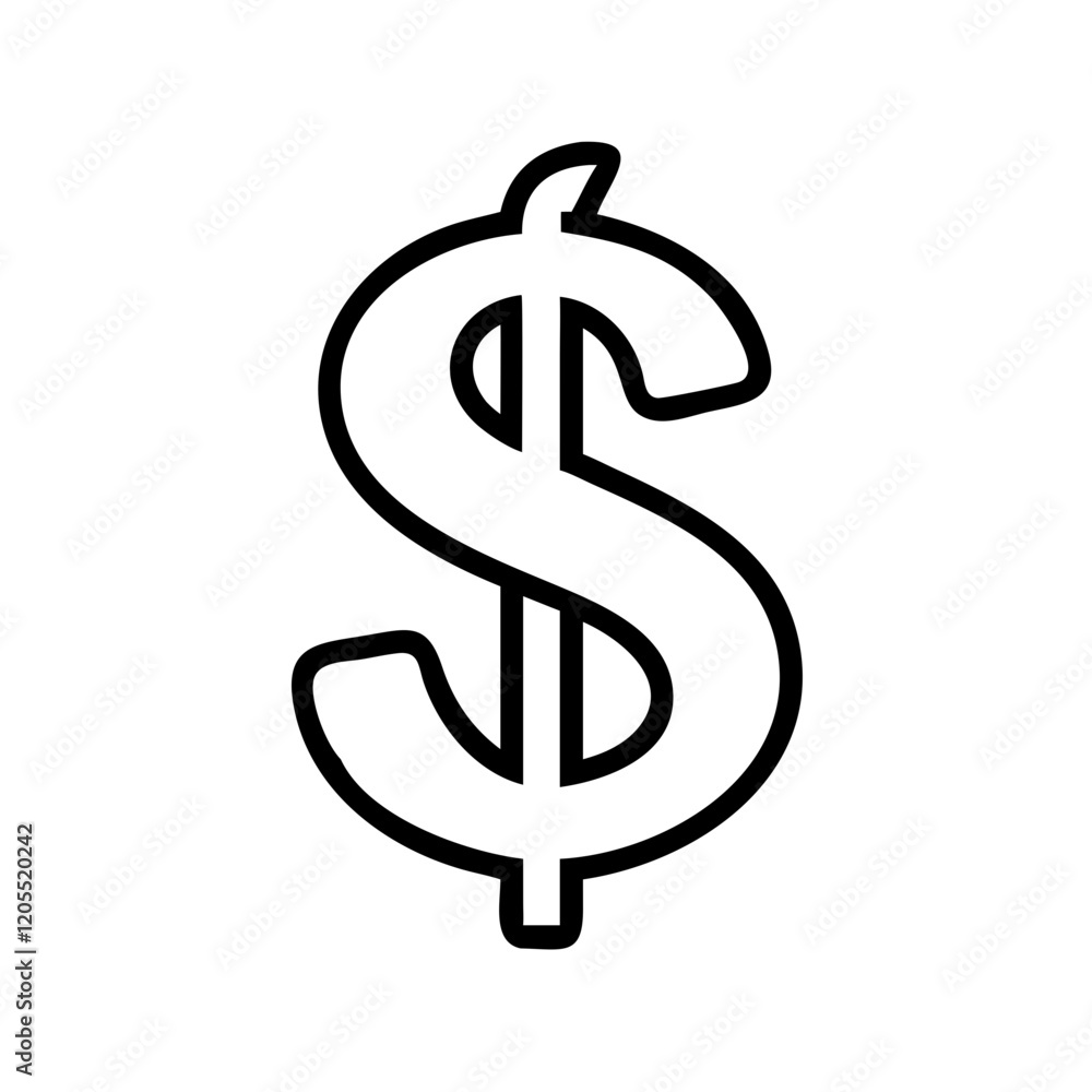 Dollar sign on a plain background, suitable for financial concepts and marketing materials
Dollar sign on a plain background, suitable for financial concepts and marketing materials