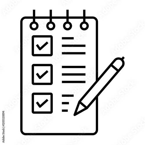 Clipboard outline icon