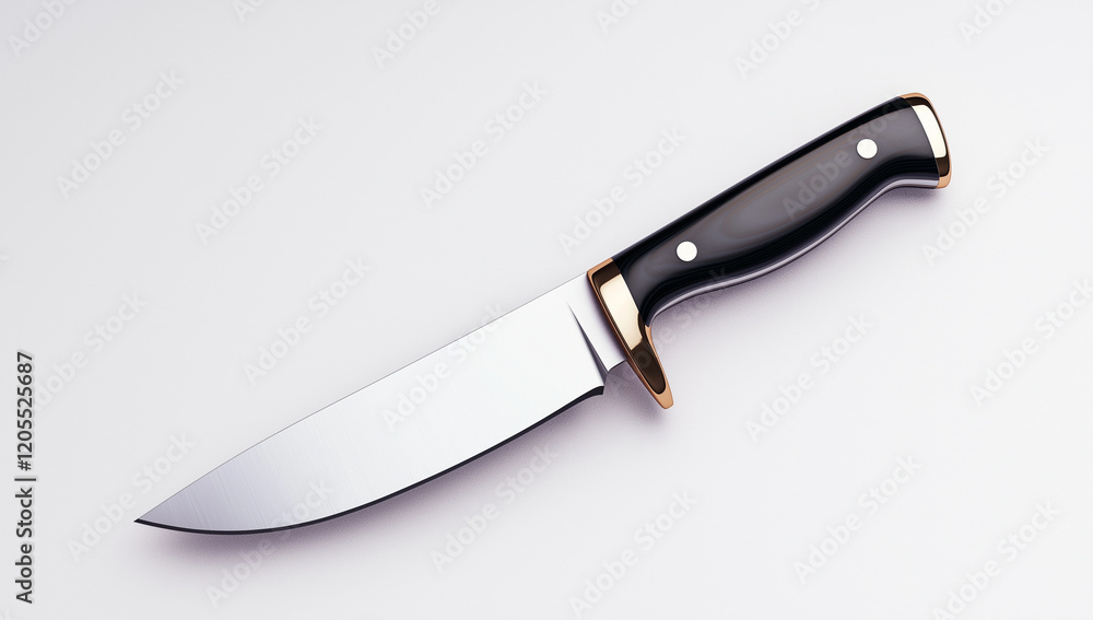 Sleek kitchen knife with shiny blade and elegant handle, perfect for culinary tasks. This knife combines functionality and , making it essential tool for any kitchen Sleek kitchen knife with shiny blade and elegant handle, perfect for culinary tasks. This knife combines functionality and , making it essential tool for any kitchen