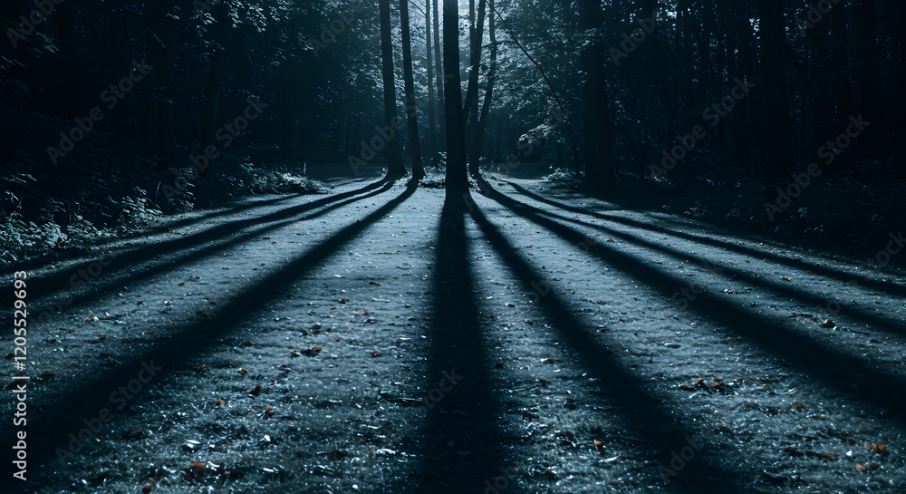 Fototapeta premium The Dance of Shadows in the Moonlight 