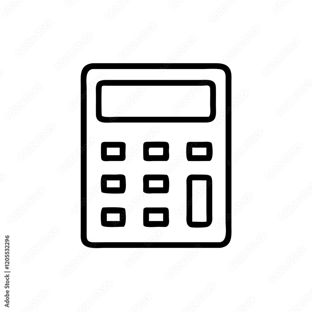 Calculator icon representing financial calculations and arithmetic Calculator icon representing financial calculations and arithmetic