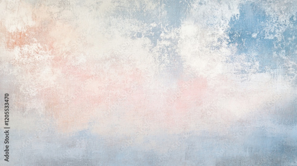 Obraz premium Abstract painted background with pink, blue, gray and white colors on the canvas with a grunge texture