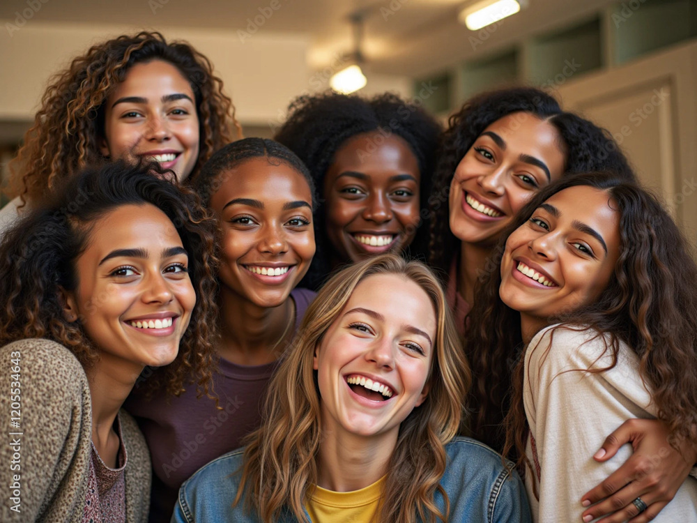 Group of young multiracial people smiling on camera - Friendship and diversity concept
Group of young multiracial people smiling on camera - Friendship and diversity concept