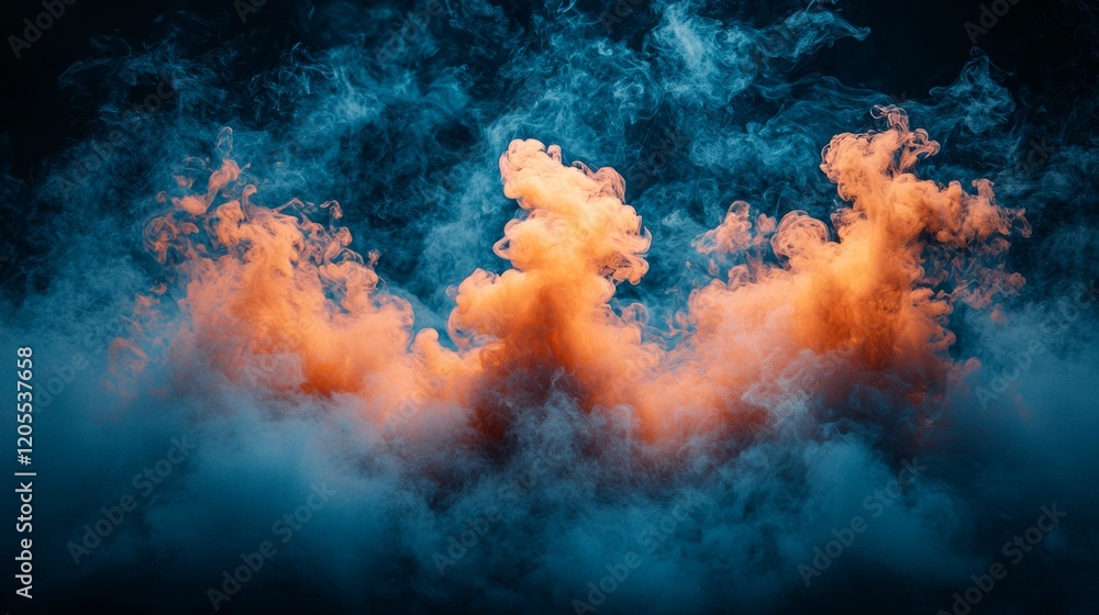 Abstract fiery clouds with a luminous glow Abstract fiery clouds with a luminous glow