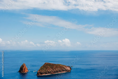 Landscapes at Graciosa Island, Azores travel destination, Portugal. photo