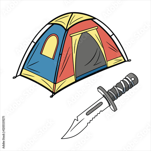 Camping Elements Vector