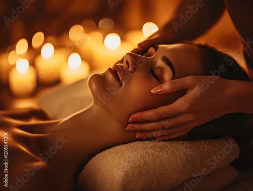 Wallpaper Mural Relaxing Spa Facial Massage Candlelight Treatment Torontodigital.ca