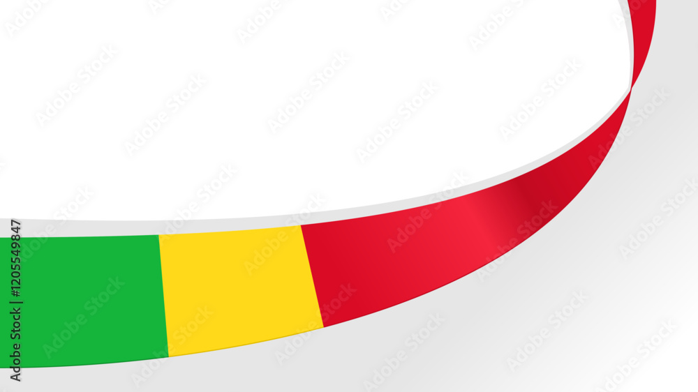 Waving flag of mali, for national day Waving flag of mali, for national day