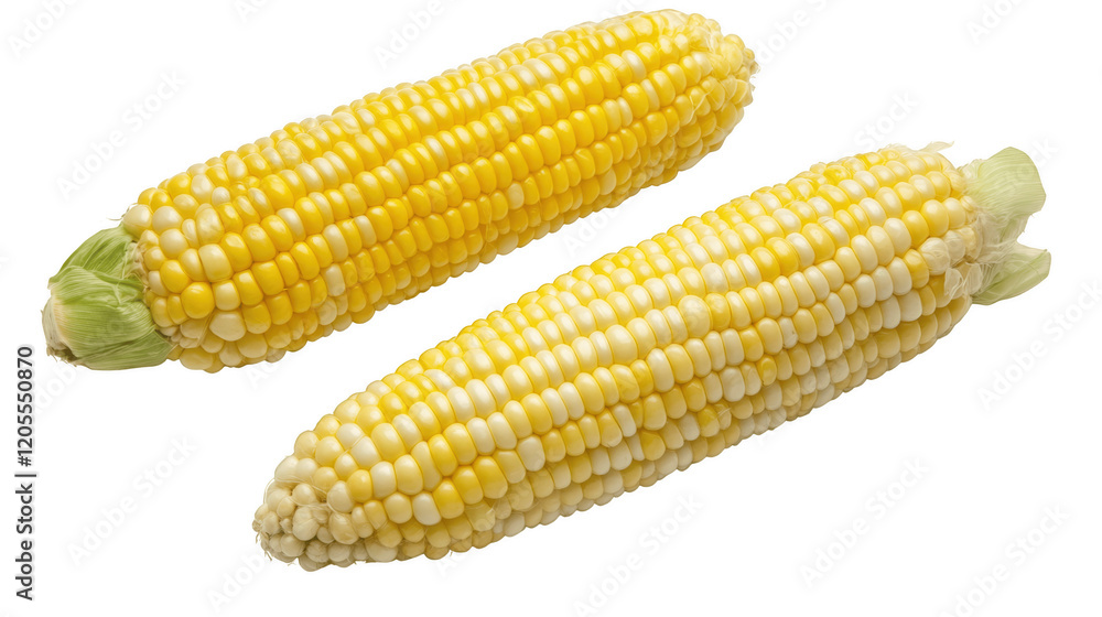 Freshly harvested corn cobs ready for cooking and enjoying in a summer meal Freshly harvested corn cobs ready for cooking and enjoying in a summer meal