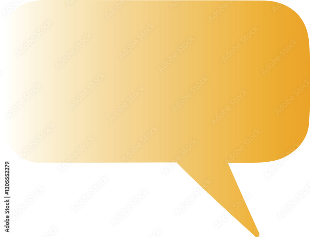 Speech bubbles with golden yellow gradient. The minimalistic design makes them ideal for modern infographics, presentations, or stock graphics representing communication, conversation, or messaging Speech bubbles with golden yellow gradient. The minimalistic design makes them ideal for modern infographics, presentations, or stock graphics representing communication, conversation, or messaging
