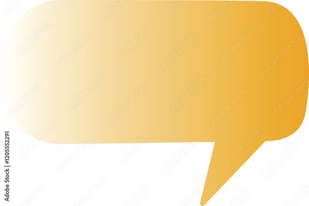 Speech bubbles with golden yellow gradient. The minimalistic design makes them ideal for modern infographics, presentations, or stock graphics representing communication, conversation, or messaging Speech bubbles with golden yellow gradient. The minimalistic design makes them ideal for modern infographics, presentations, or stock graphics representing communication, conversation, or messaging