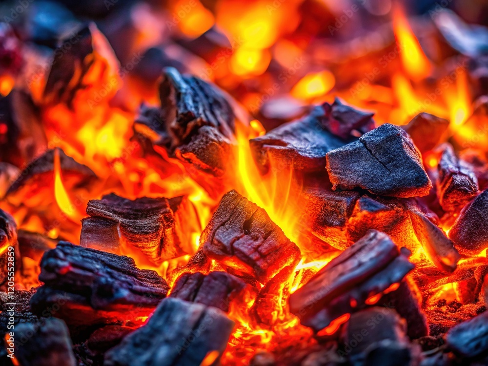 Burning Coals in Ash - Intense Focus Burning Coals in Ash - Intense Focus