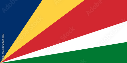 Free Download Seychelles flag original color and proportions - GFXLoad