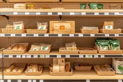 Minimalist Store Shelf Displaying a Single Product Emphasizing the Philosophy of Simplicity and Essential Living Choices photo