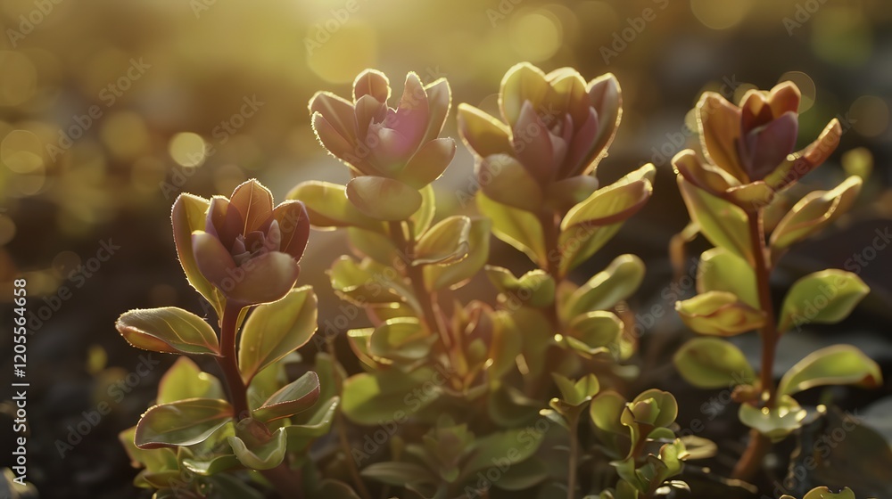 Obraz premium Newly sprouted plant emerging from cracked soil, symbolizing growth, renewal, and environmental resilience. Nature's revival and sustainability concept