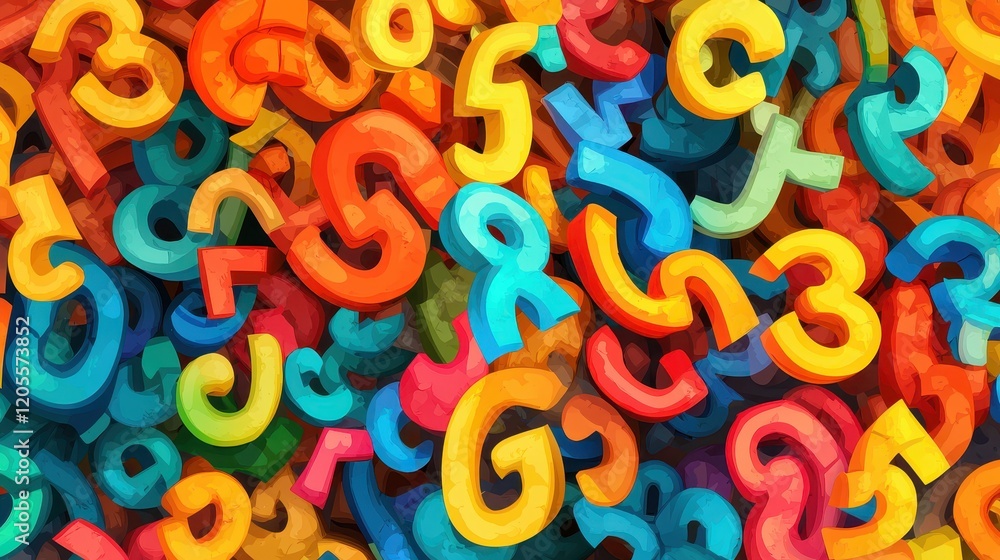 Colorful Tumbling Numbers Representing Language Concept Colorful Tumbling Numbers Representing Language Concept