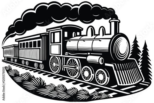 train on the railway station
