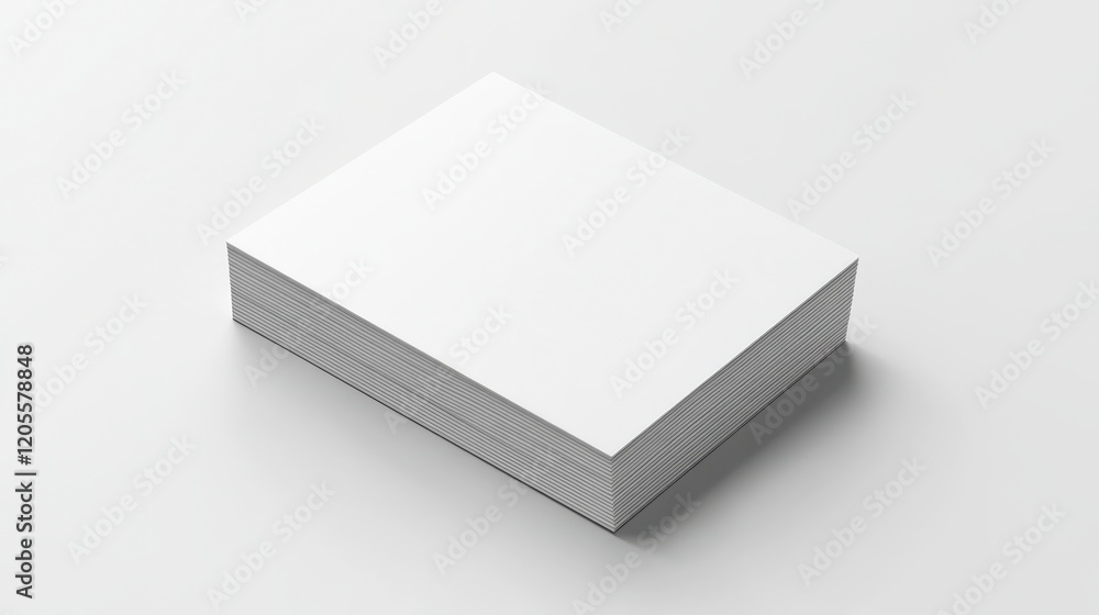 Stack of Blank White Business Cards Mockup Stationery Paper Design Template Stack of Blank White Business Cards Mockup Stationery Paper Design Template