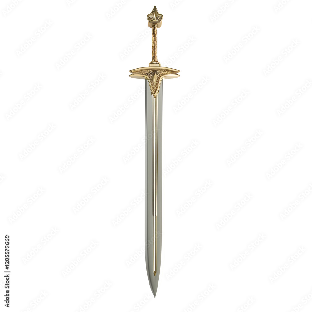 3D Rendered Toy Sword Concept Model with Intricate Design and Vibrant Colors Isolated on Transparent Background 3D Rendered Toy Sword Concept Model with Intricate Design and Vibrant Colors Isolated on Transparent Background