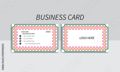 new business card template . clean modern business card template . double sided business card and name card . corporate minimalist business card company vector . simple and beautiful visiting card	