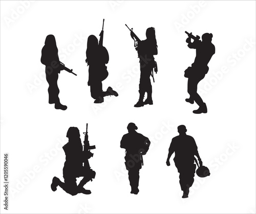 Female Soldier, Soldier Svg, Soldier SVG Bundle, Military SVG Bundle, Army Solider Salute, Soldiers Silhouette , Soldier Clipart, Wman Soldi