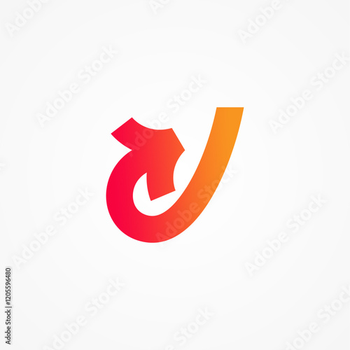 Initial J travel and tour logo design