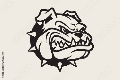 Bulldog Baseball Mascot logo vector